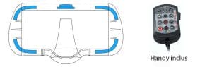 Mini rampe bleu avec programme handy