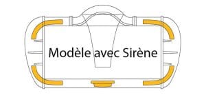 rampe véga orange avec sirène