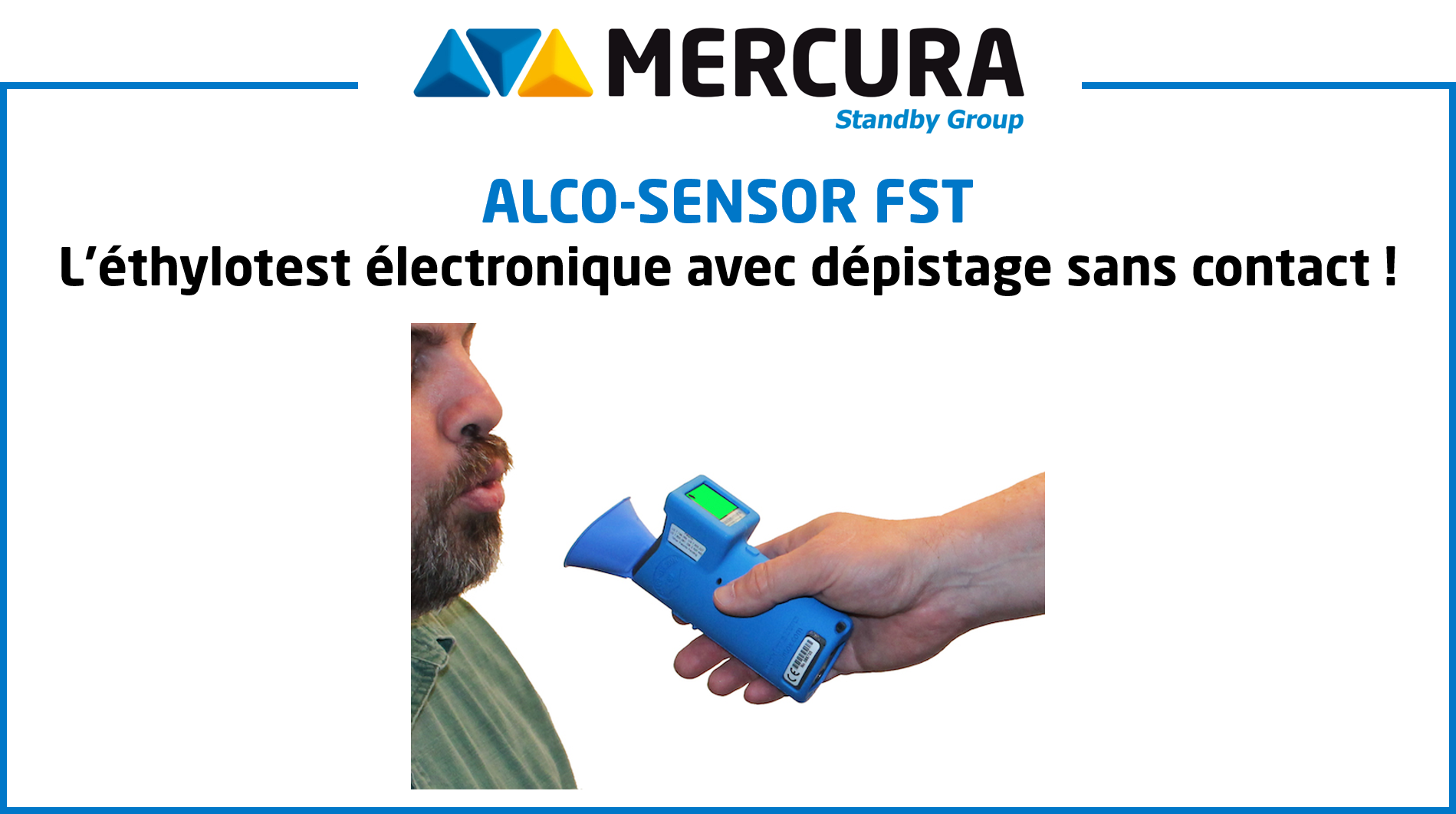 Ethylotest Alco-sensor FST - découvrez le dépistage d'alcoolémie sans contact